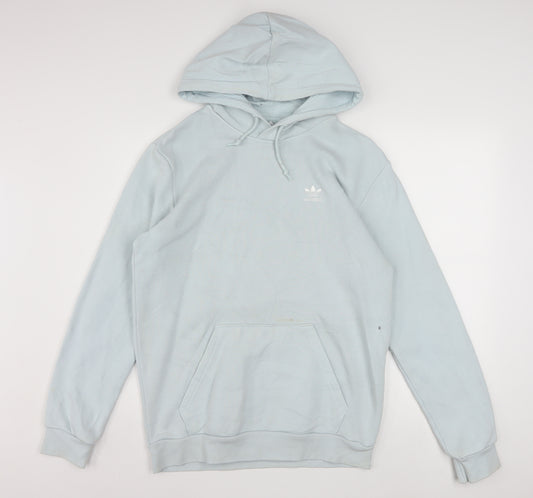 Adidas Men’s Blue Pullover Hoodie Size M Regular Fit