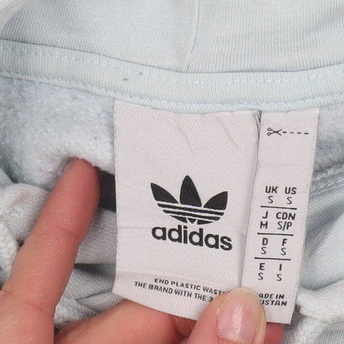Adidas Men’s Blue Pullover Hoodie Size M Regular Fit