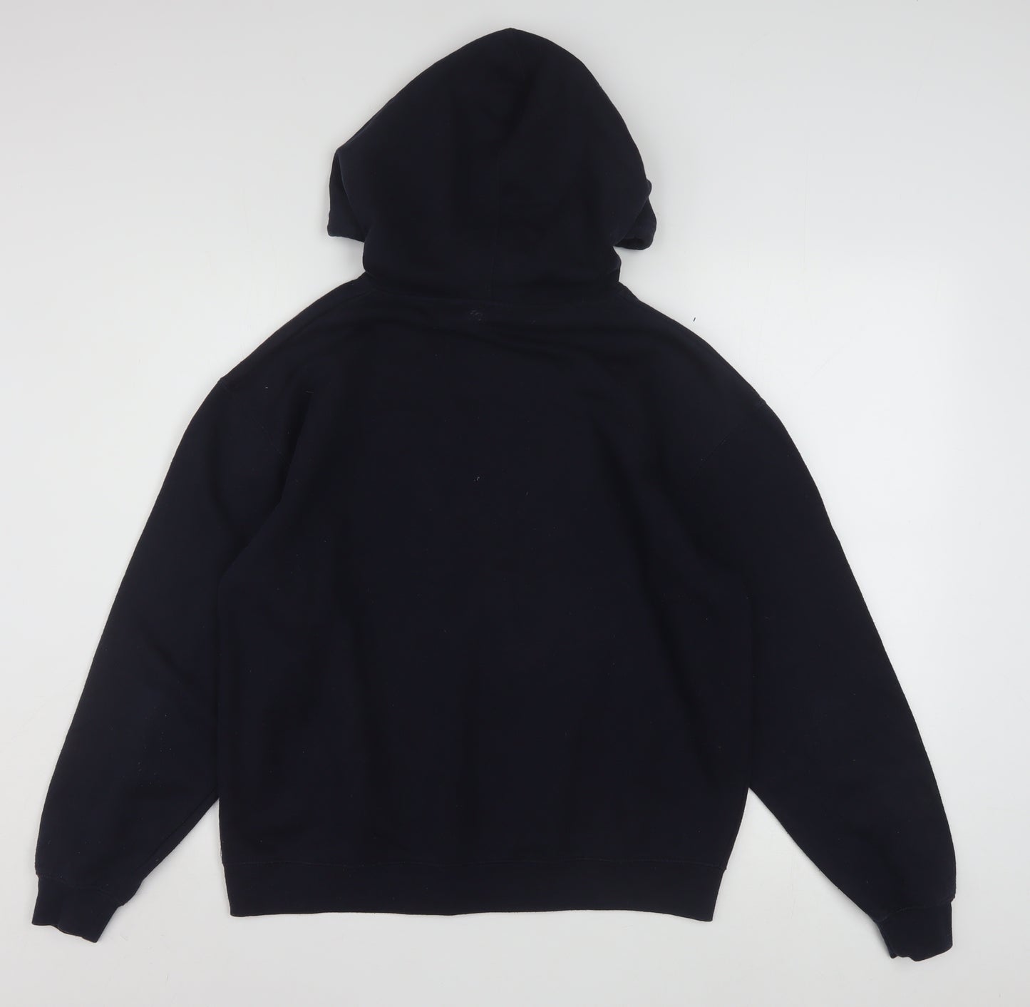 Fila Boys Black XL Pullover Hoodie with Logo and Colourblock Design