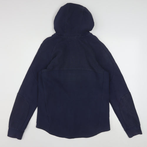 Puma Mens Navy Full Zip Hoodie Small Cotton Blend Activewear