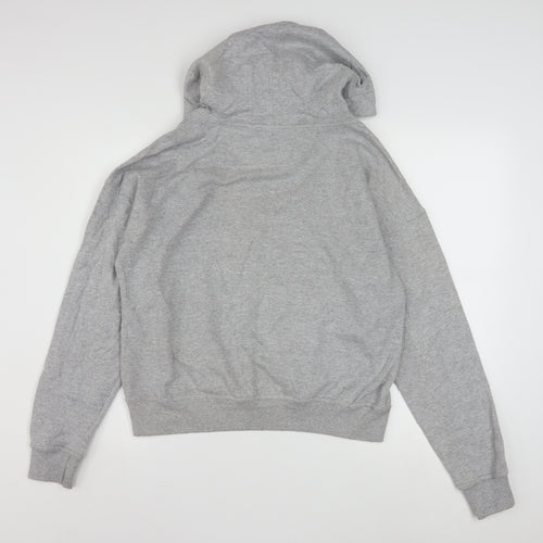 Champion Womens Grey Pullover Hoodie Small Athletic Logo Sweatshirt