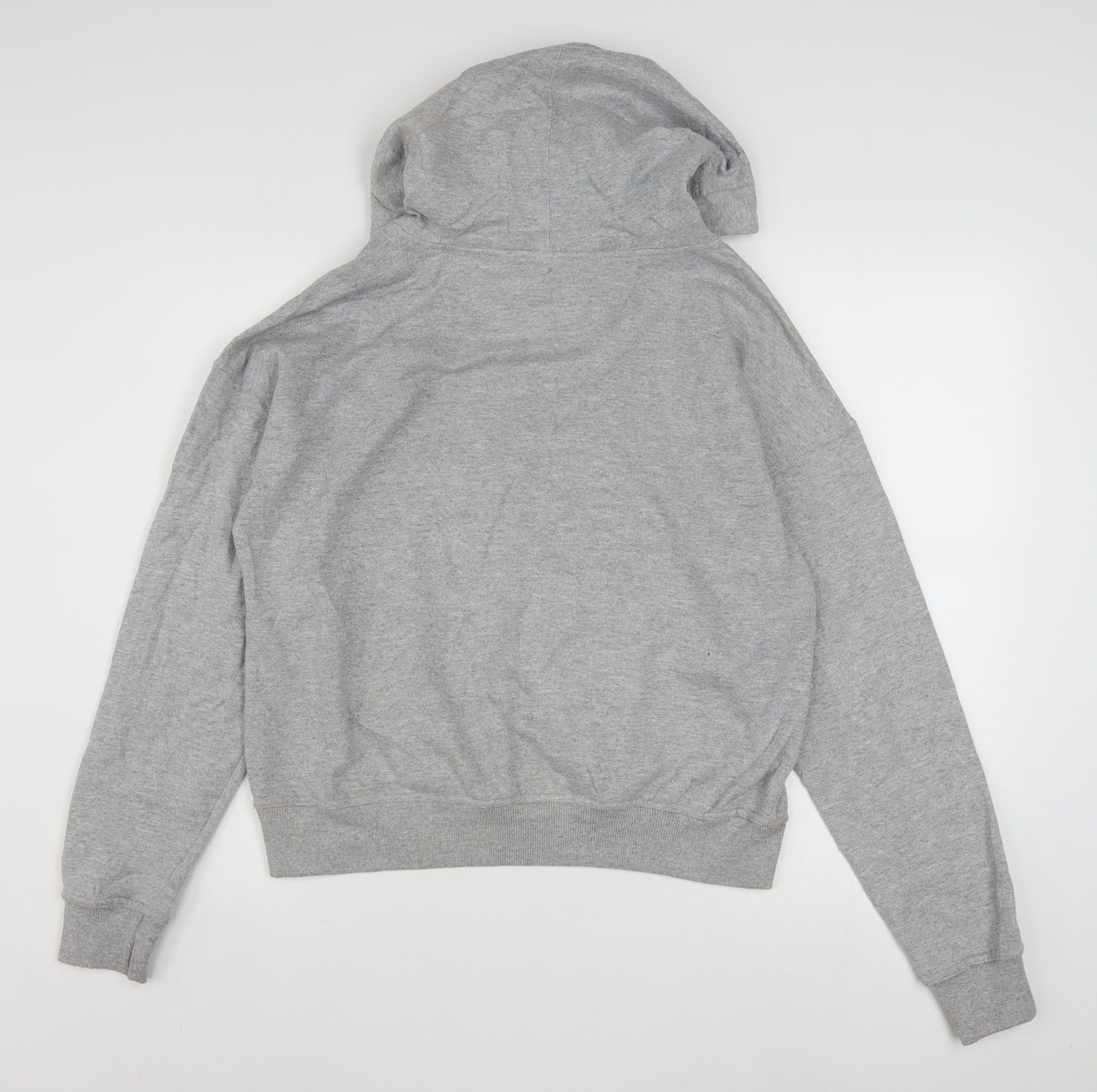 Champion Womens Grey Pullover Hoodie Small Athletic Logo Sweatshirt