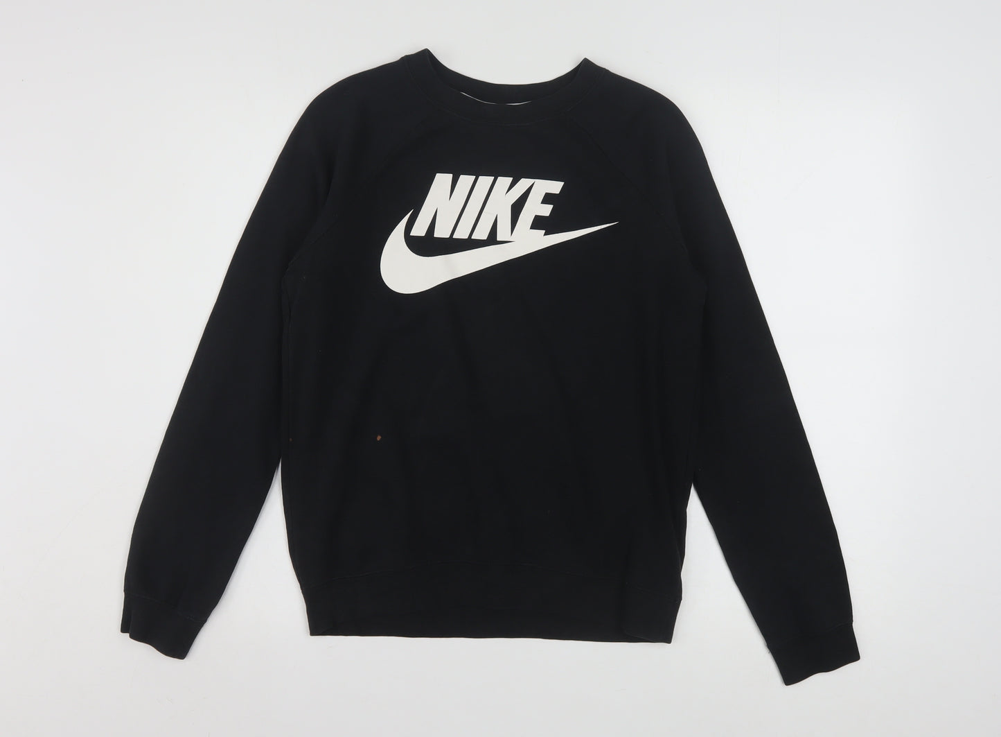 Nike Men’s Black XS Pullover Sweatshirt Graphic Logo Crew Neck