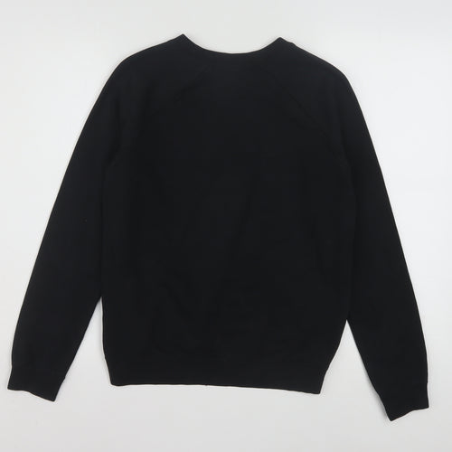 Nike Men’s Black XS Pullover Sweatshirt Graphic Logo Crew Neck
