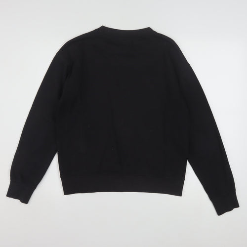 Champion Boys Black Pullover Sweatshirt 15-16 Years Crew Neck Logo
