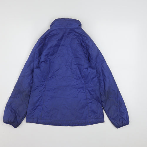 Patagonia Boys Blue Insulated Puffer Jacket Size 10 Years Full Zip Winter Coat