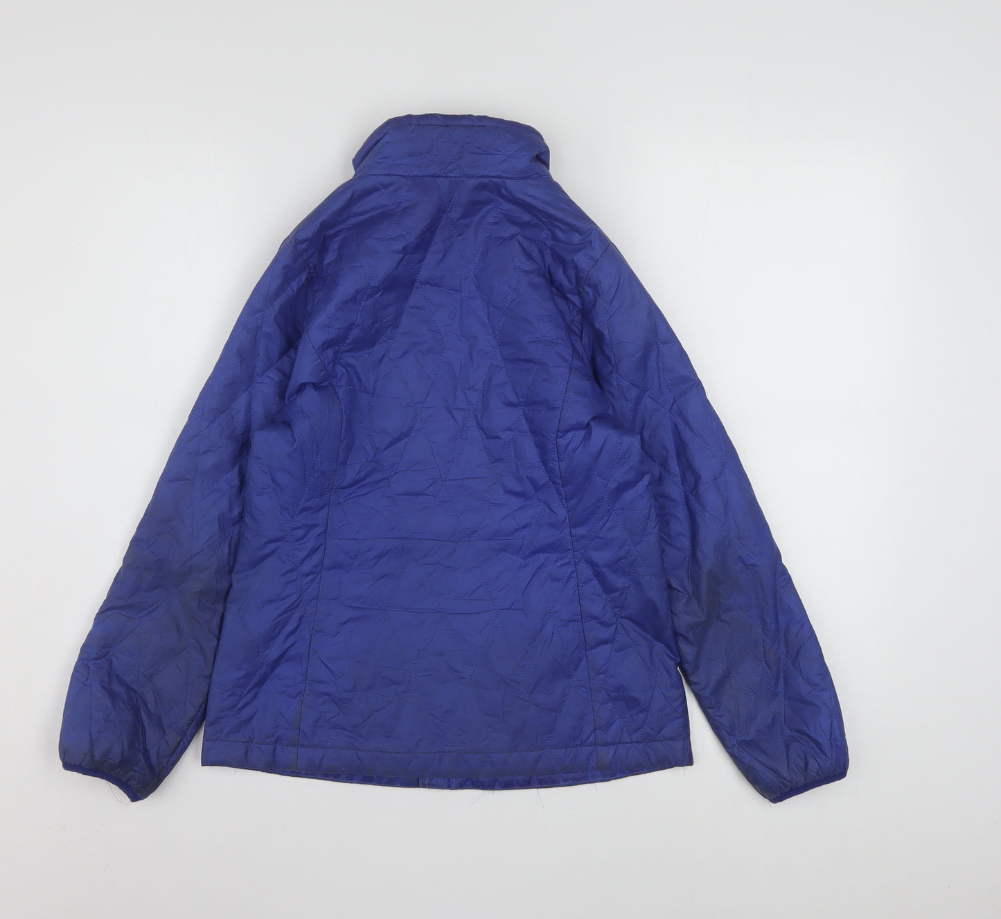 Patagonia Boys Blue Insulated Puffer Jacket Size 10 Years Full Zip Winter Coat