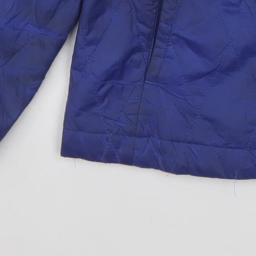 Patagonia Boys Blue Insulated Puffer Jacket Size 10 Years Full Zip Winter Coat