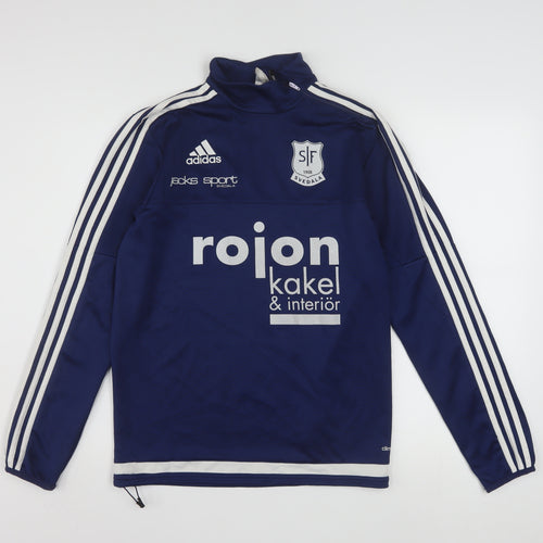 Adidas Men’s Blue Climalite 1/4 Zip Pullover Sweatshirt S