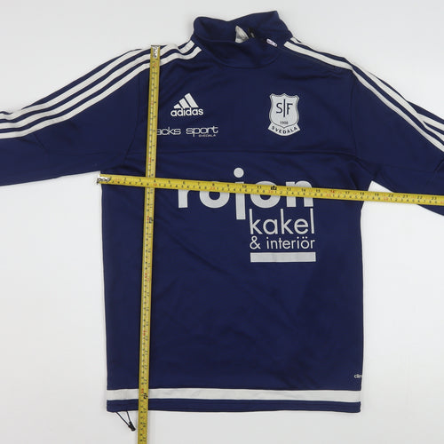 Adidas Men’s Blue Climalite 1/4 Zip Pullover Sweatshirt S
