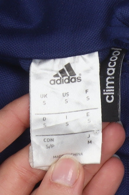 Adidas Men’s Blue Climalite 1/4 Zip Pullover Sweatshirt S