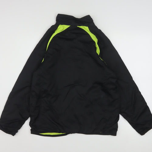 Champion Women's Black Neon Windbreaker Jacket Size 14