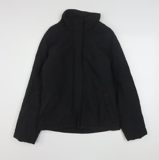 Robe di Kappa Womens Black Insulated Full Zip Winter Jacket L