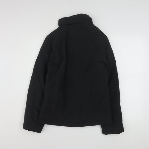 Robe di Kappa Womens Black Insulated Full Zip Winter Jacket L