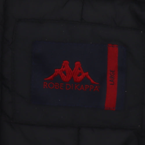 Robe di Kappa Womens Black Insulated Full Zip Winter Jacket L
