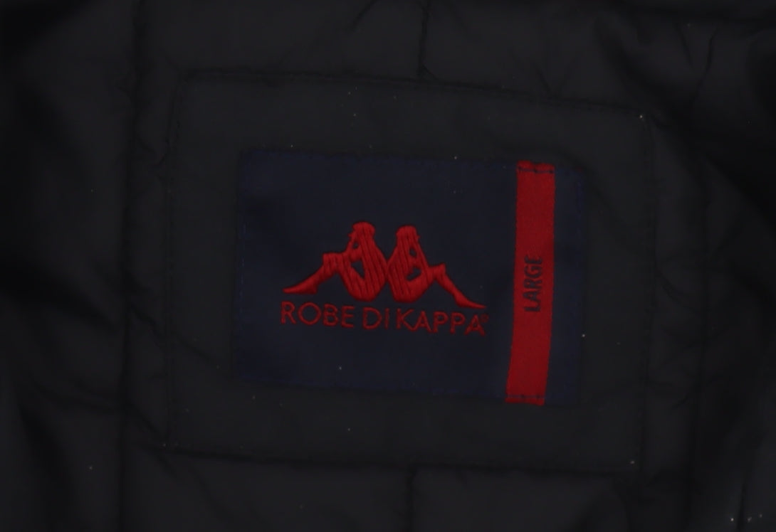 Robe di Kappa Womens Black Insulated Full Zip Winter Jacket L