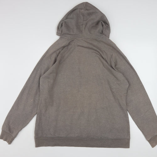 The North Face Womens Brown XL Pullover Hoodie with Logo Print