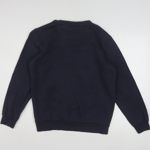 Puma Men's Navy Blue Crew Neck Sweatshirt Size S Classic Logo Pullover