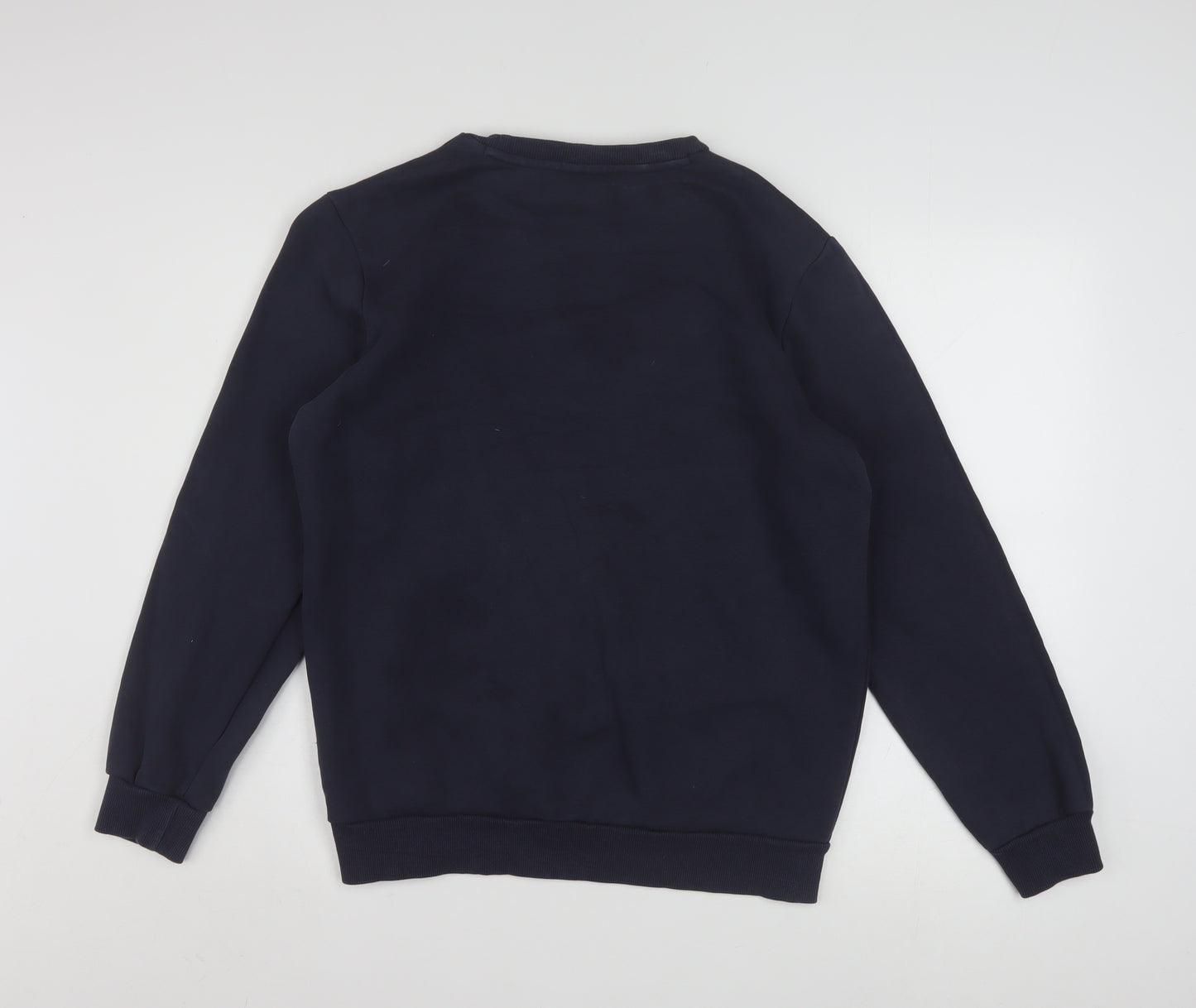 Puma Men's Navy Blue Crew Neck Sweatshirt Size S Classic Logo Pullover