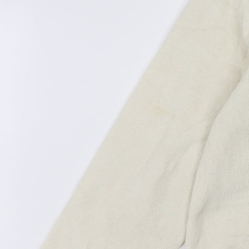 L.L.Bean Women's Ivory Fleece Button Jacket Size XL Regular