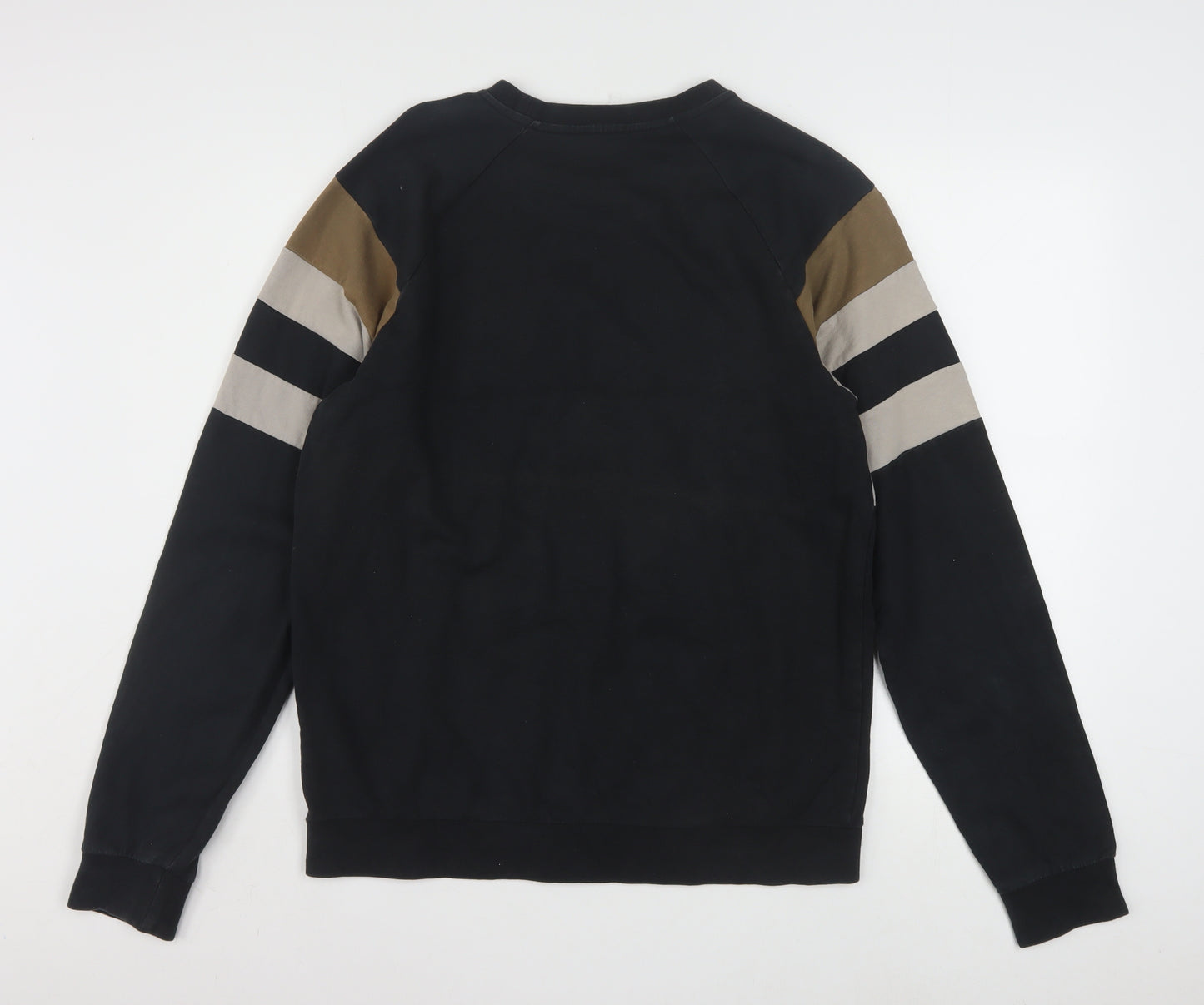 Emporio Armani EA7 Men's Black Logo Pullover Sweatshirt Size L
