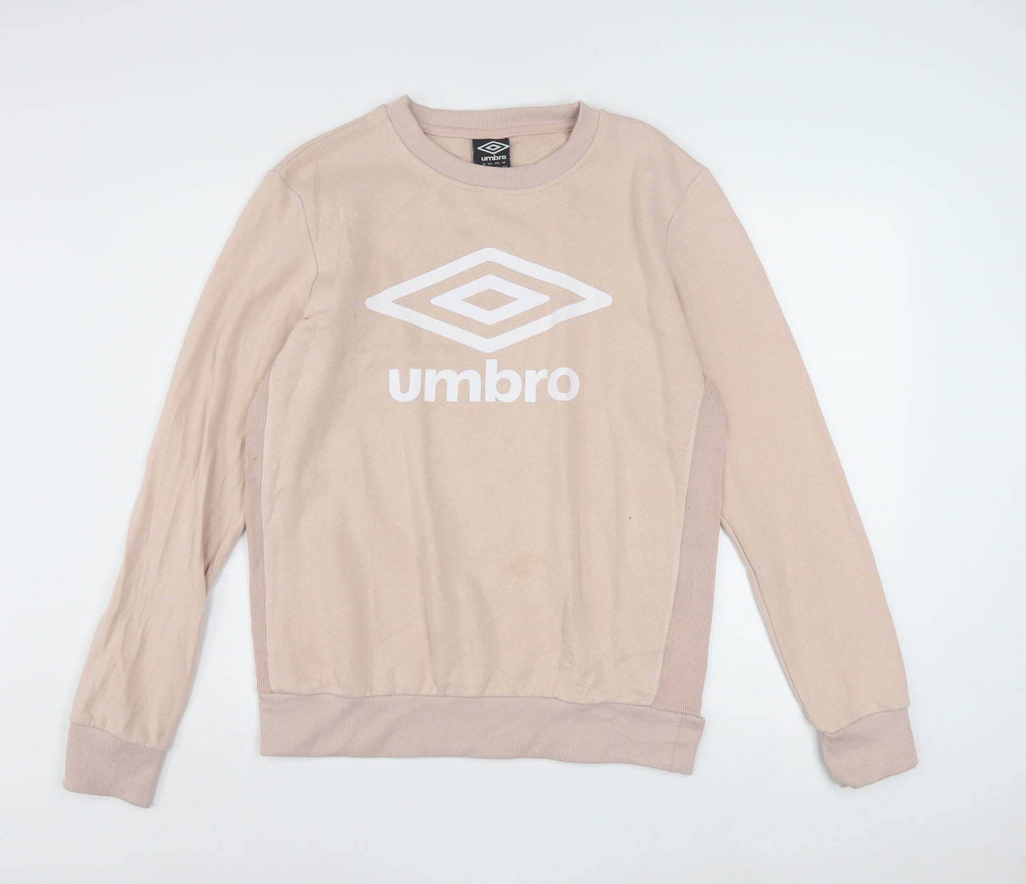 Umbro Mens Beige Logo Pullover Sweatshirt Size M