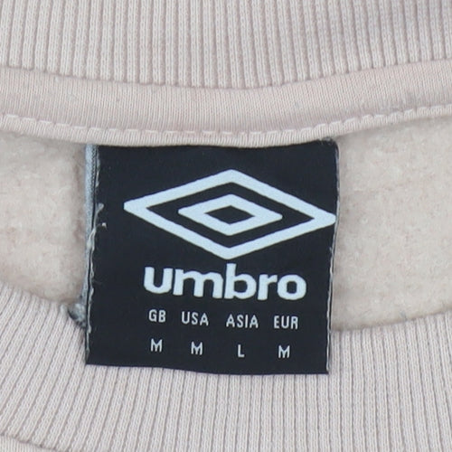 Umbro Mens Beige Logo Pullover Sweatshirt Size M