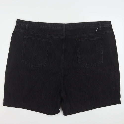 PrettyLittleThing Women’s Black Denim Shorts Size 28 Plus High Rise