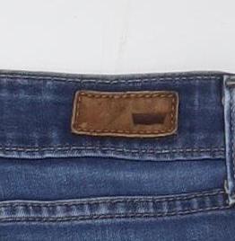 Levi's Women's Blue Straight Leg Stretch Denim Jeans Size 14