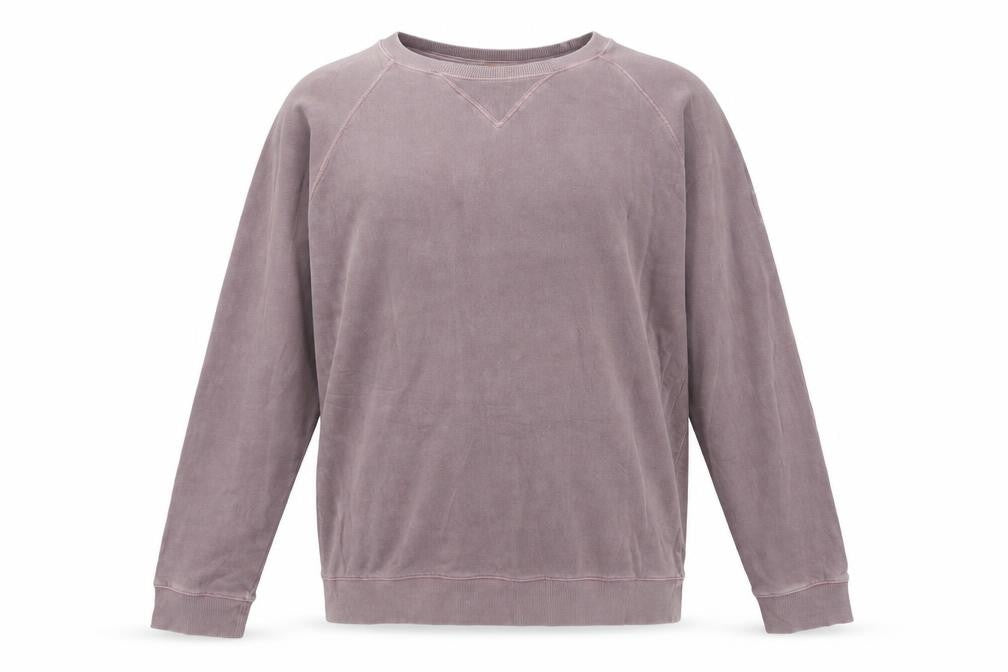 Front view of Hugo Boss Men's Purple 2XL Pullover Crew Neck Sweatshirt