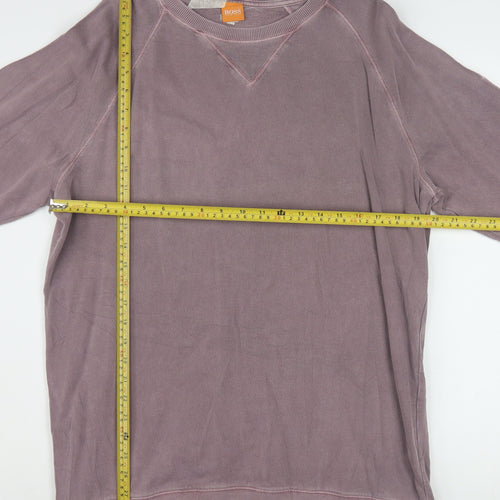 Hugo Boss Men's Purple 2XL Pullover Crew Neck Sweatshirt
