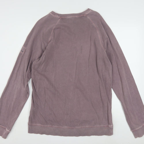 Hugo Boss Men's Purple 2XL Pullover Crew Neck Sweatshirt