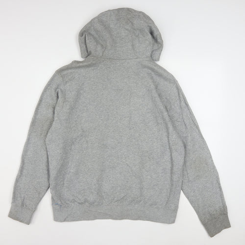 Nike Men's Grey Pullover Hoodie M Regular Fit Sportswear