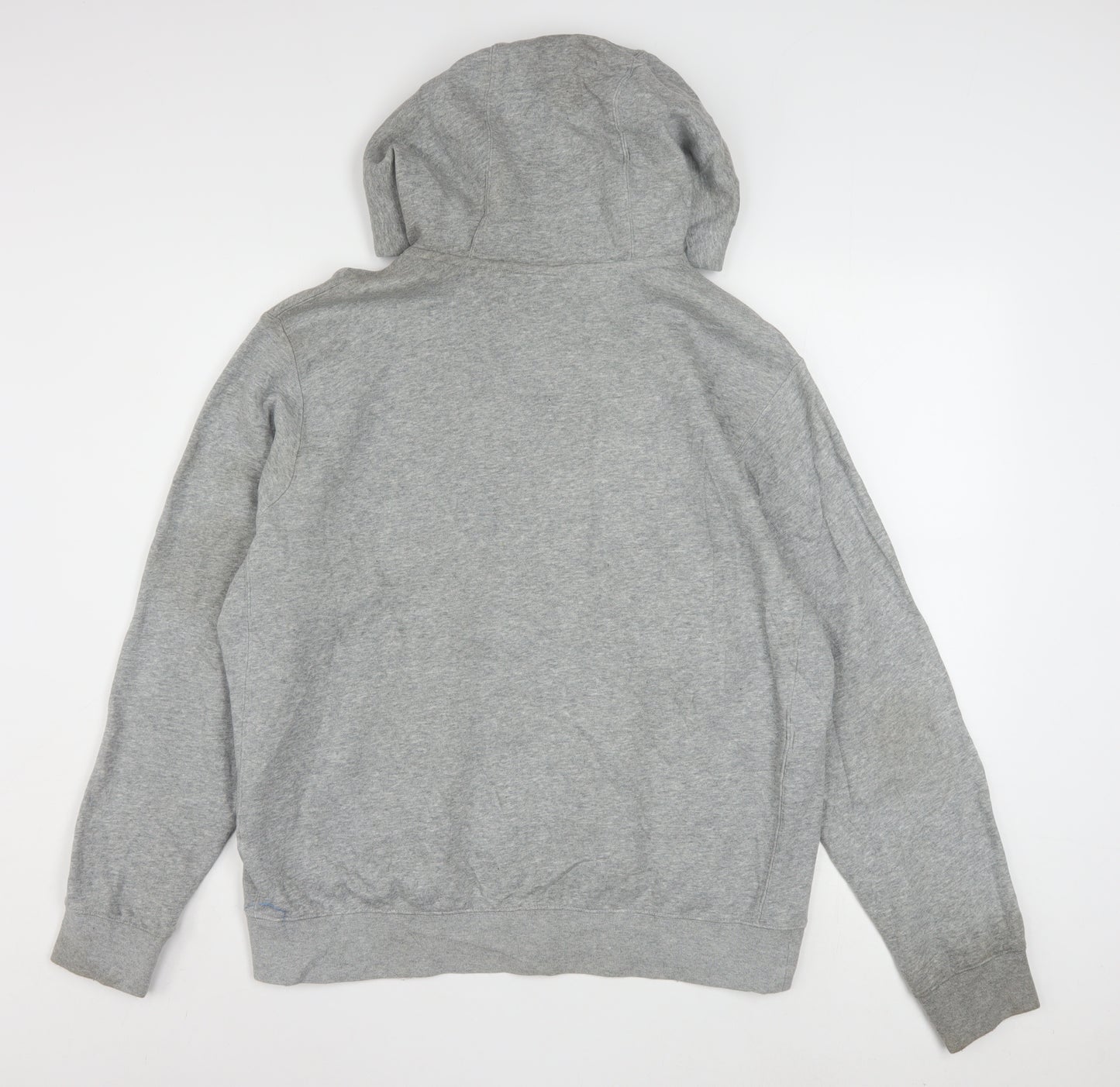 Nike Men's Grey Pullover Hoodie M Regular Fit Sportswear