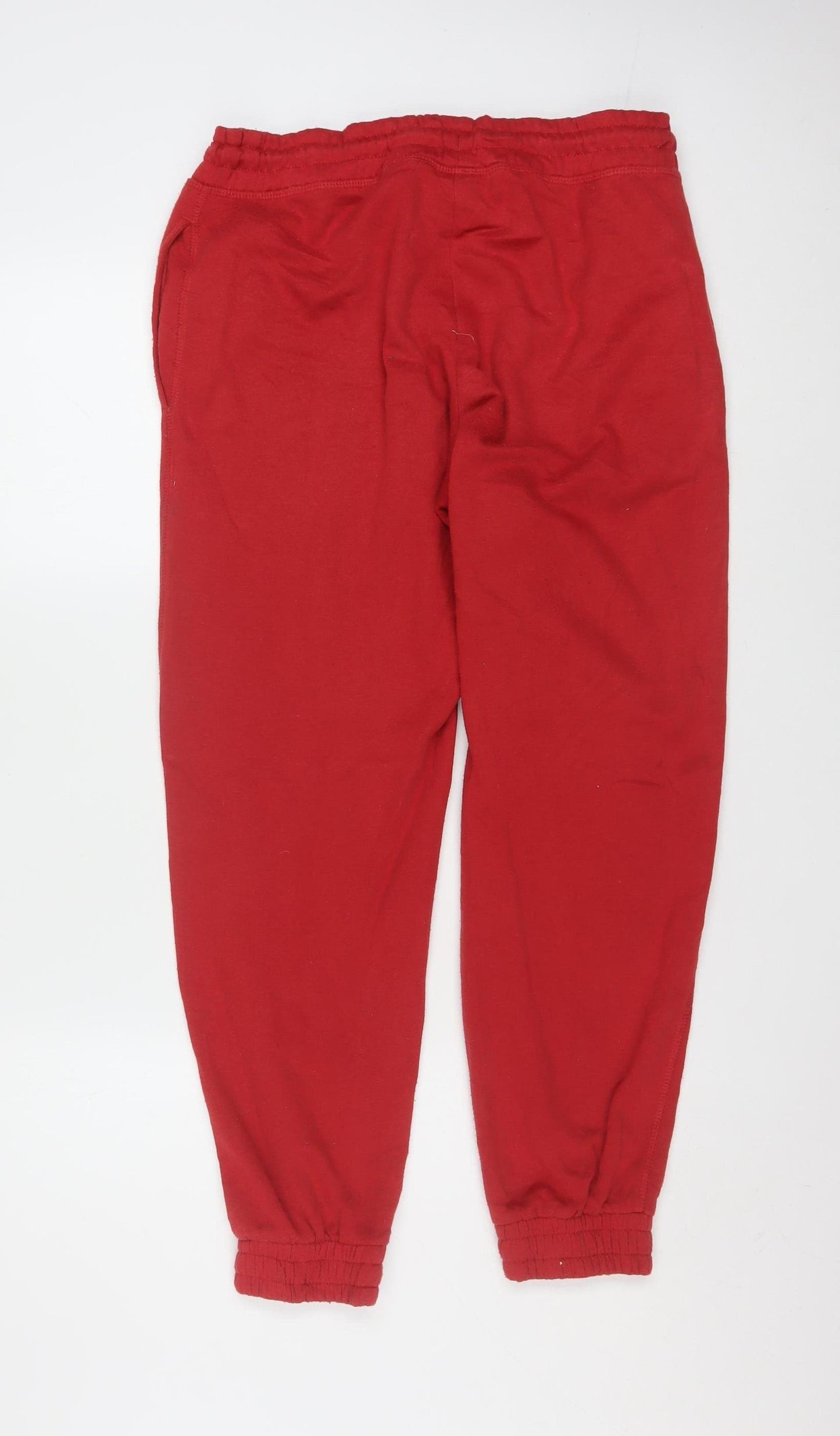 Disney Women Red Jogger Trousers Size 12-14 Mickey & Pluto