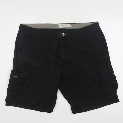 Wrangler Mens Black Cotton Cargo Shorts Size 42 Regular Fit