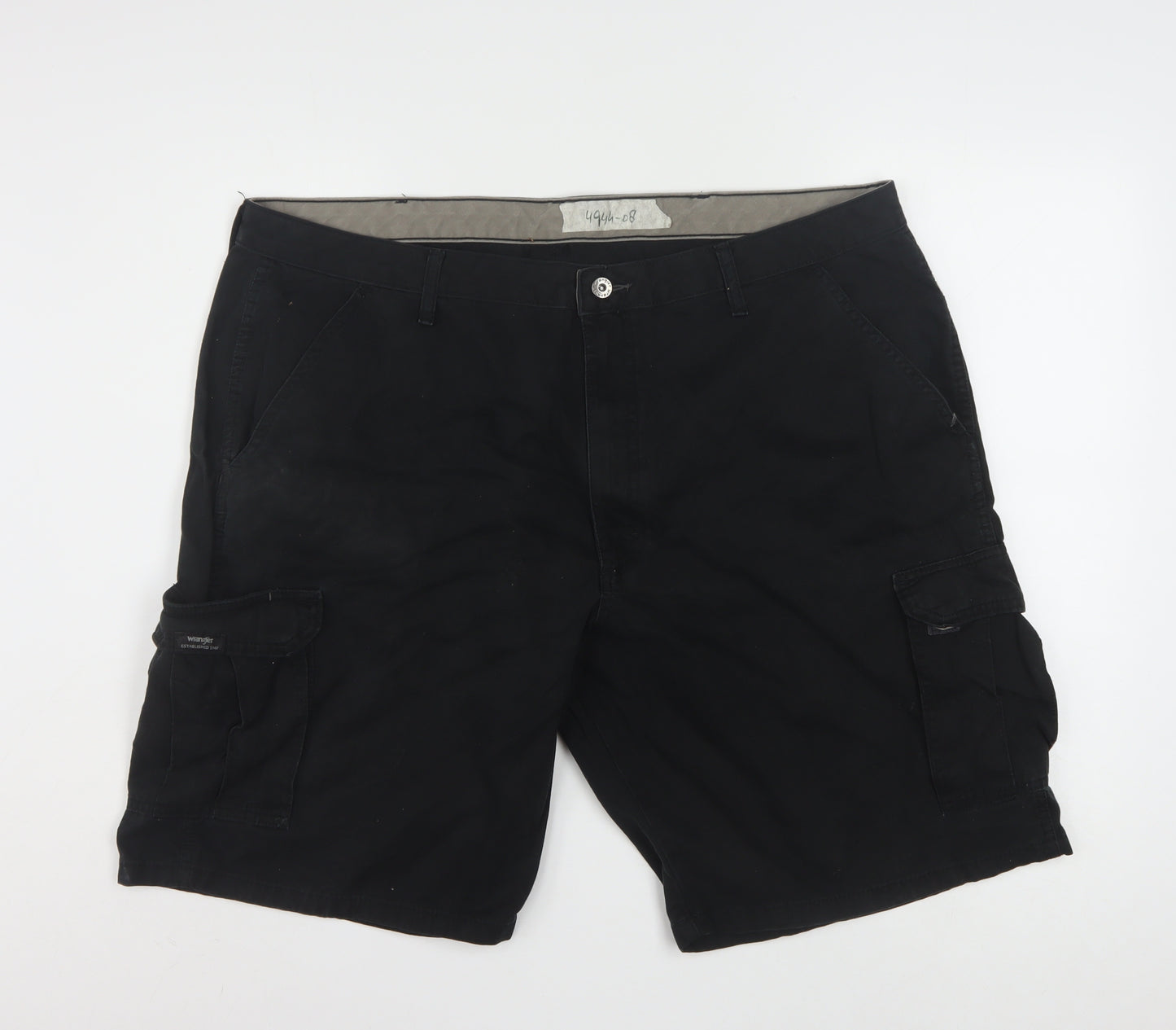 Wrangler Mens Black Cotton Cargo Shorts Size 42 Regular Fit