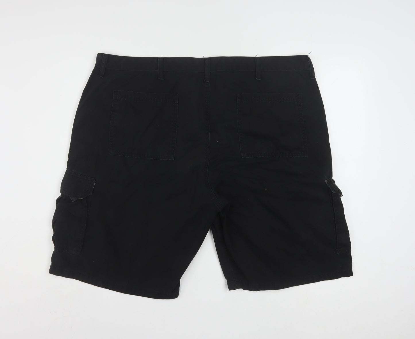 Wrangler Mens Black Cotton Cargo Shorts Size 42 Regular Fit