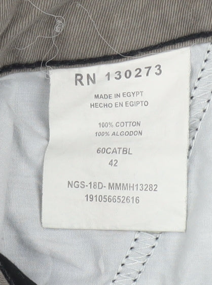 Wrangler Mens Black Cotton Cargo Shorts Size 42 Regular Fit