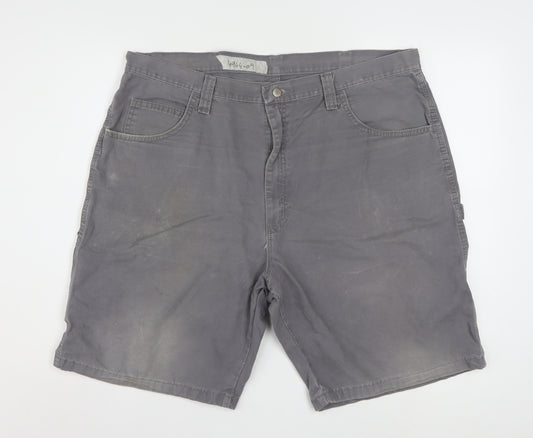 Wrangler Men's Grey Cargo Shorts Size 40 Regular Cotton Workwear