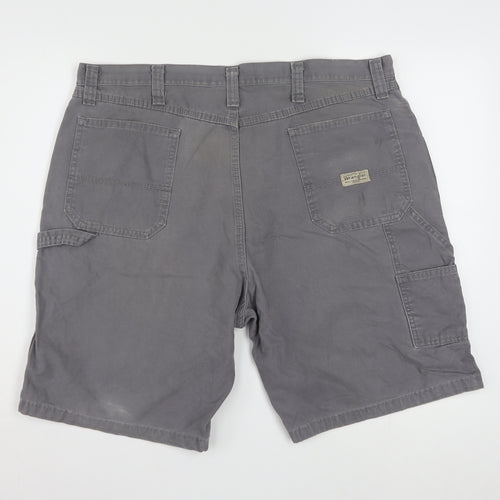 Wrangler Men's Grey Cargo Shorts Size 40 Regular Cotton Workwear