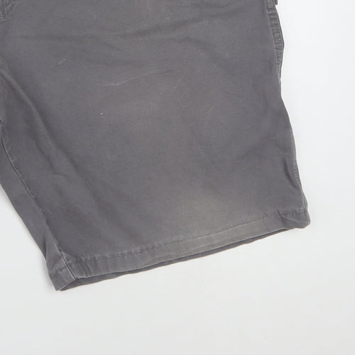Wrangler Men's Grey Cargo Shorts Size 40 Regular Cotton Workwear
