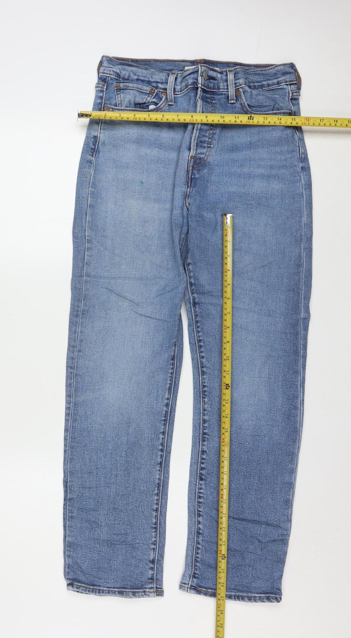 Levi's Women's Blue 28 Wedgie Straight High Rise Denim Jeans