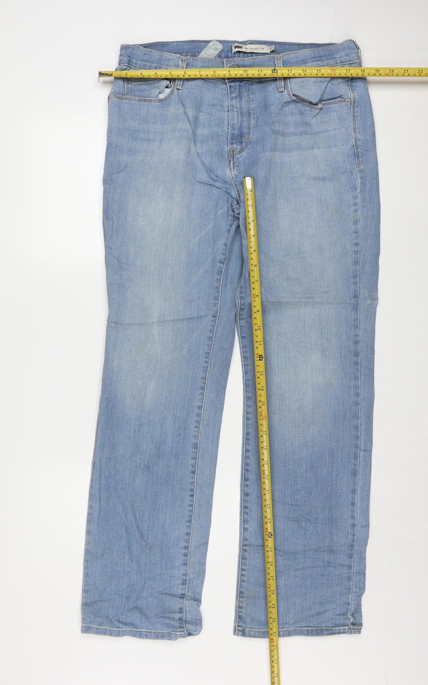 Levi's Women's Blue 505 Straight Leg Jeans Size 12