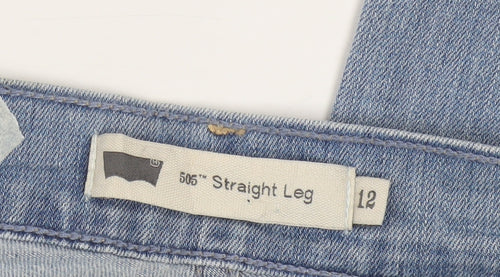 Levi's Women's Blue 505 Straight Leg Jeans Size 12