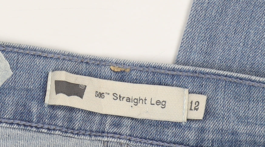 Levi's Women's Blue 505 Straight Leg Jeans Size 12