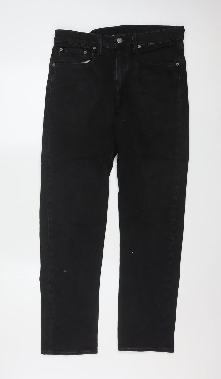 Levi's Premium Men's Black Straight Leg Denim Jeans W32 L32