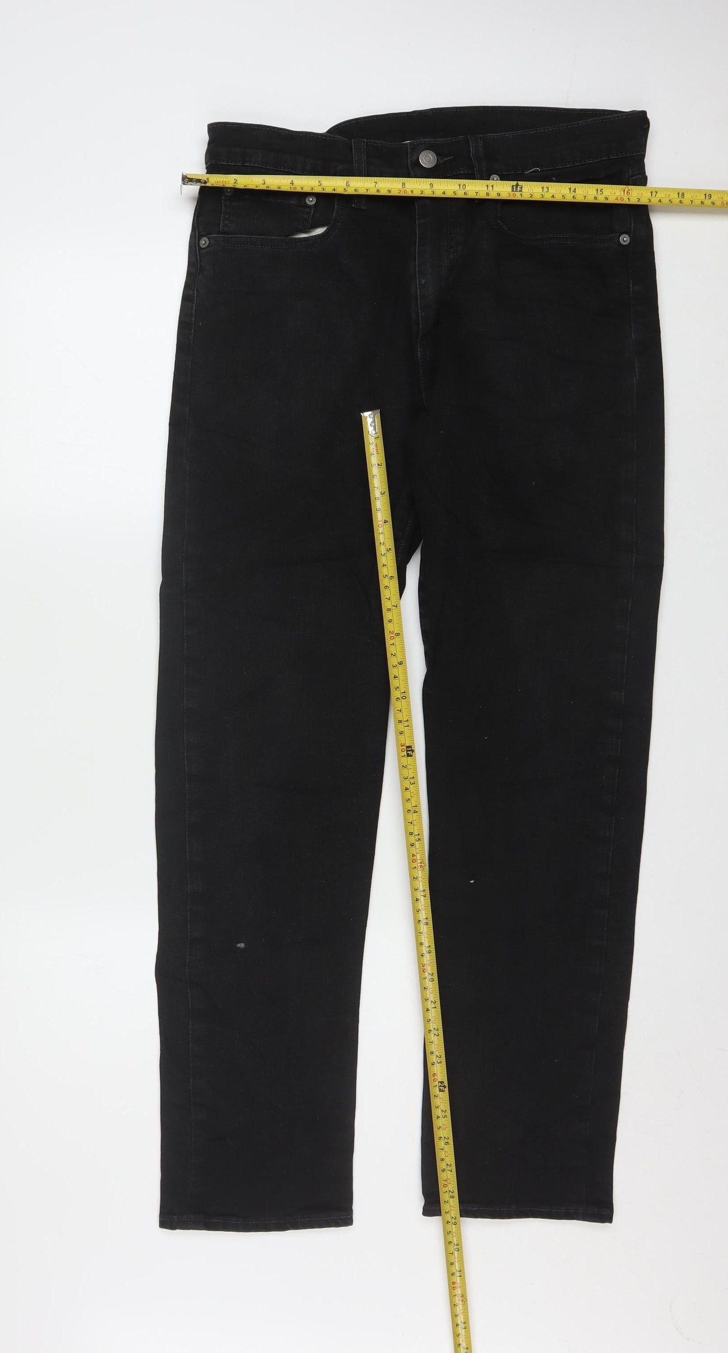 Levi's Premium Men's Black Straight Leg Denim Jeans W32 L32