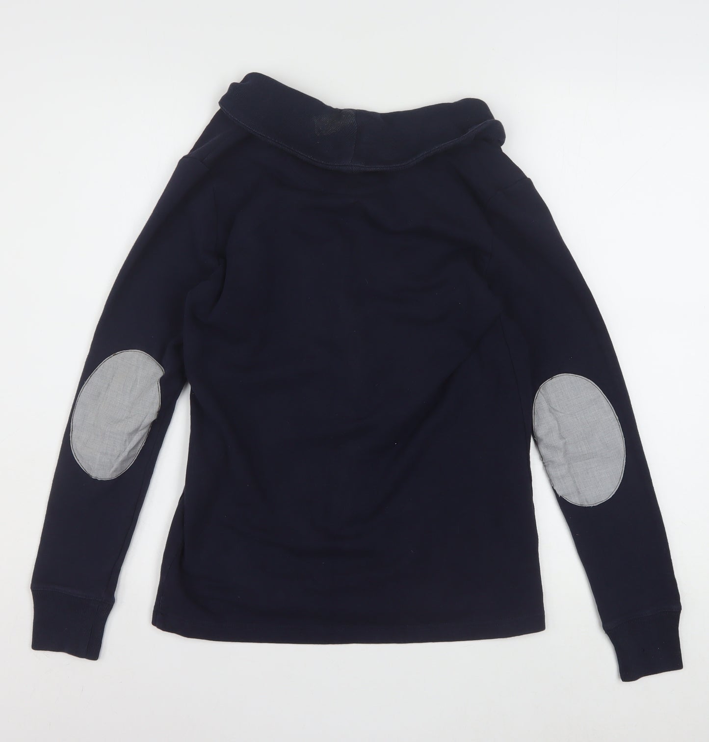 Ralph Lauren Women's Blue Hooded Button Cardigan XS