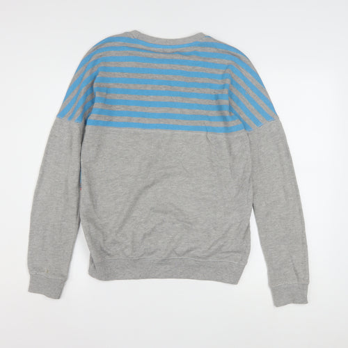 Disney Store Women’s Grey Stitch Pullover Sweatshirt XS Cotton Blend